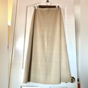 NWOT Dialogue Cream Maxi Skirt